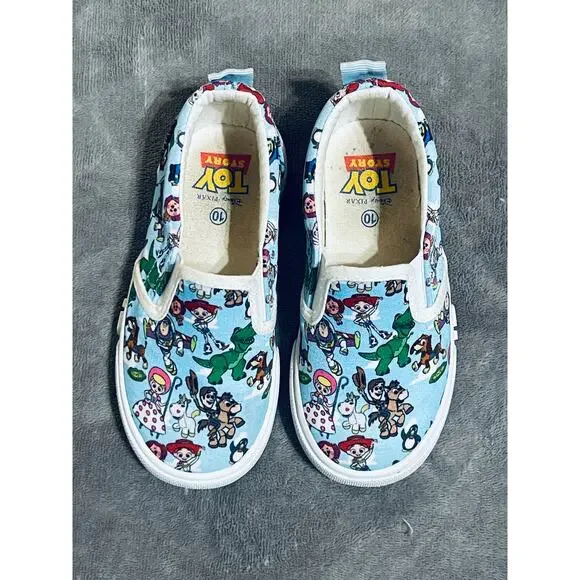Disney Pixar's Toy Story Slip On Ground Up Shop Size 10 Sneaker Unisex Kid - Picture 4 of 7